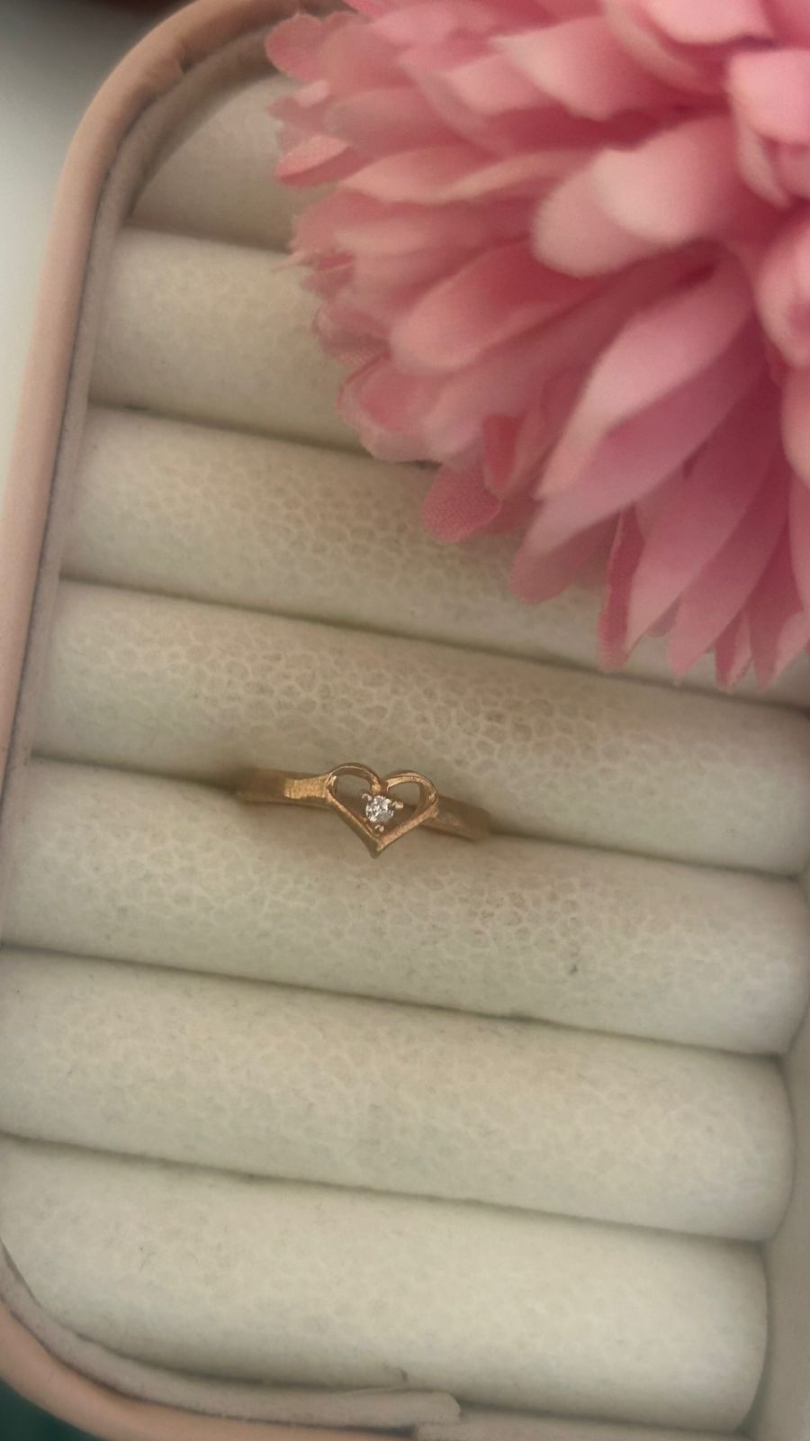 ternal Love Panchaloha Ring – Heart Design with Sparkling Stone