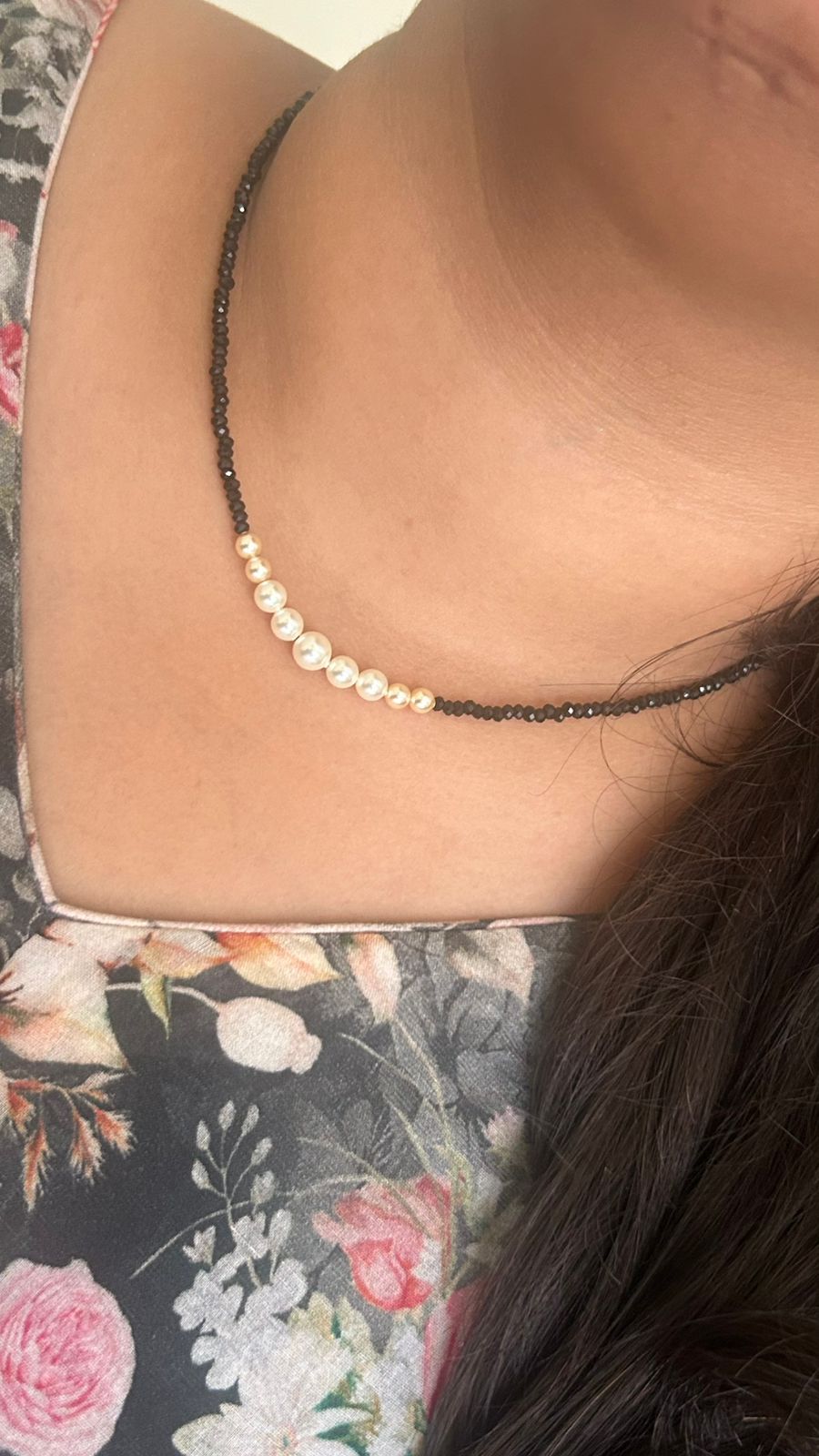Stylish Pearl Mangalsutra Necklace for Women – Lightweight & Trendy