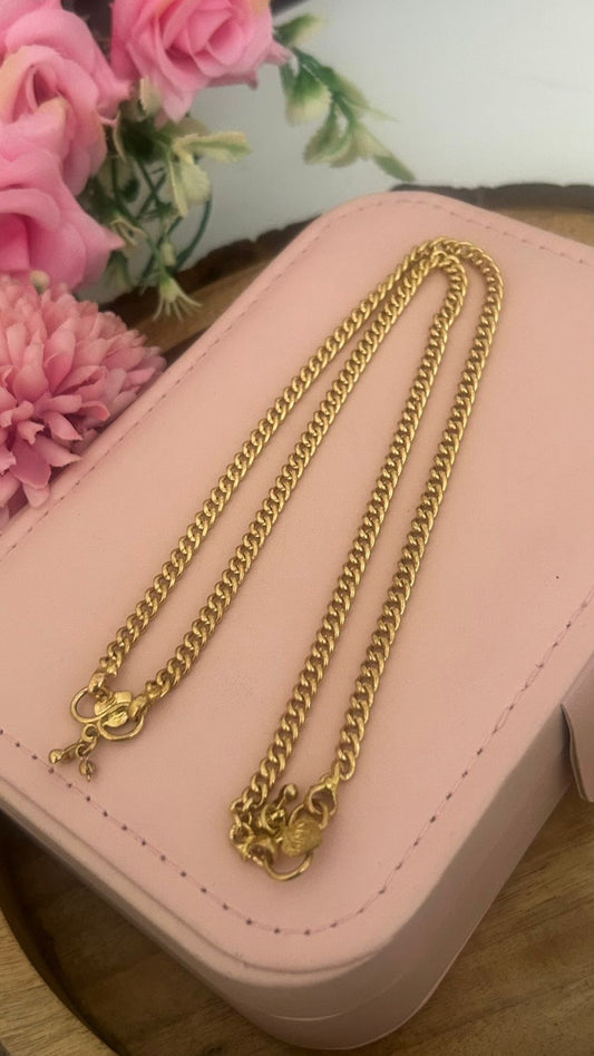 Traditional Panchaloham Curb Chain – unpolished Daily Wear Jewelry in 10 n half inch