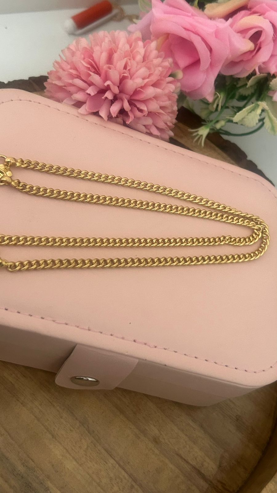 Traditional Panchaloham Curb Chain – unpolished Daily Wear Jewelry in 10 n half inch