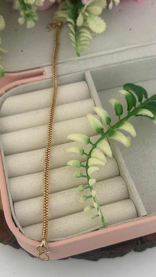 Heritage Panchaloham unpolished Minimal Chain Bracelet