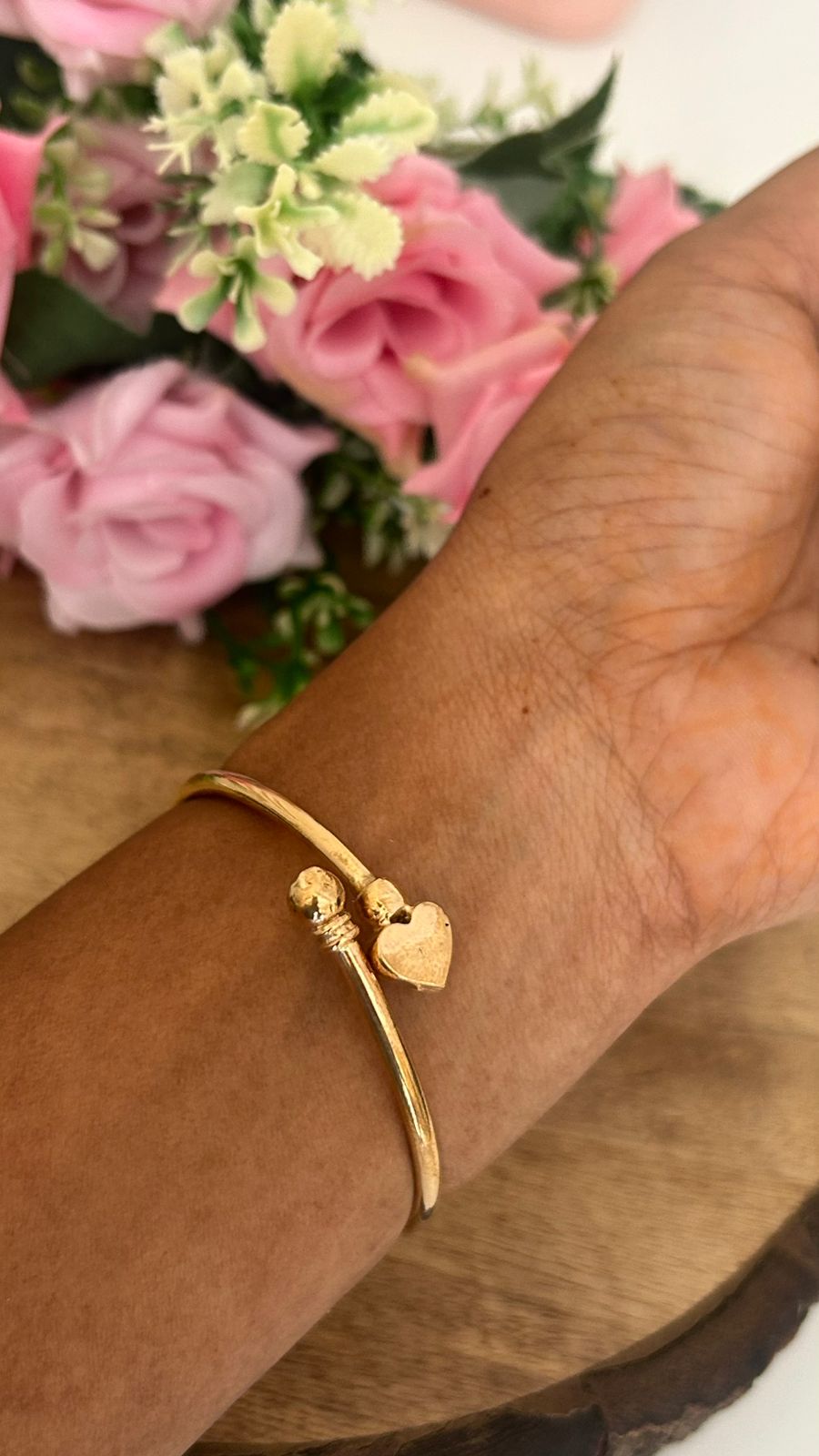 Adjustable Panchaloham Unpolished Kada – Rustic Traditional Open Bangle