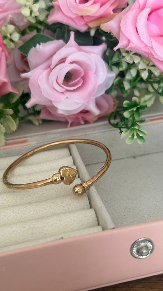 Adjustable Panchaloham Unpolished Kada – Rustic Traditional Open Bangle