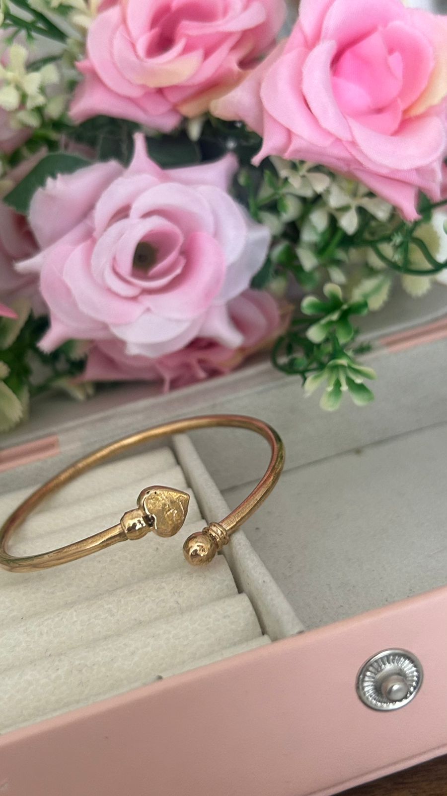 Adjustable Panchaloham Unpolished Kada – Rustic Traditional Open Bangle