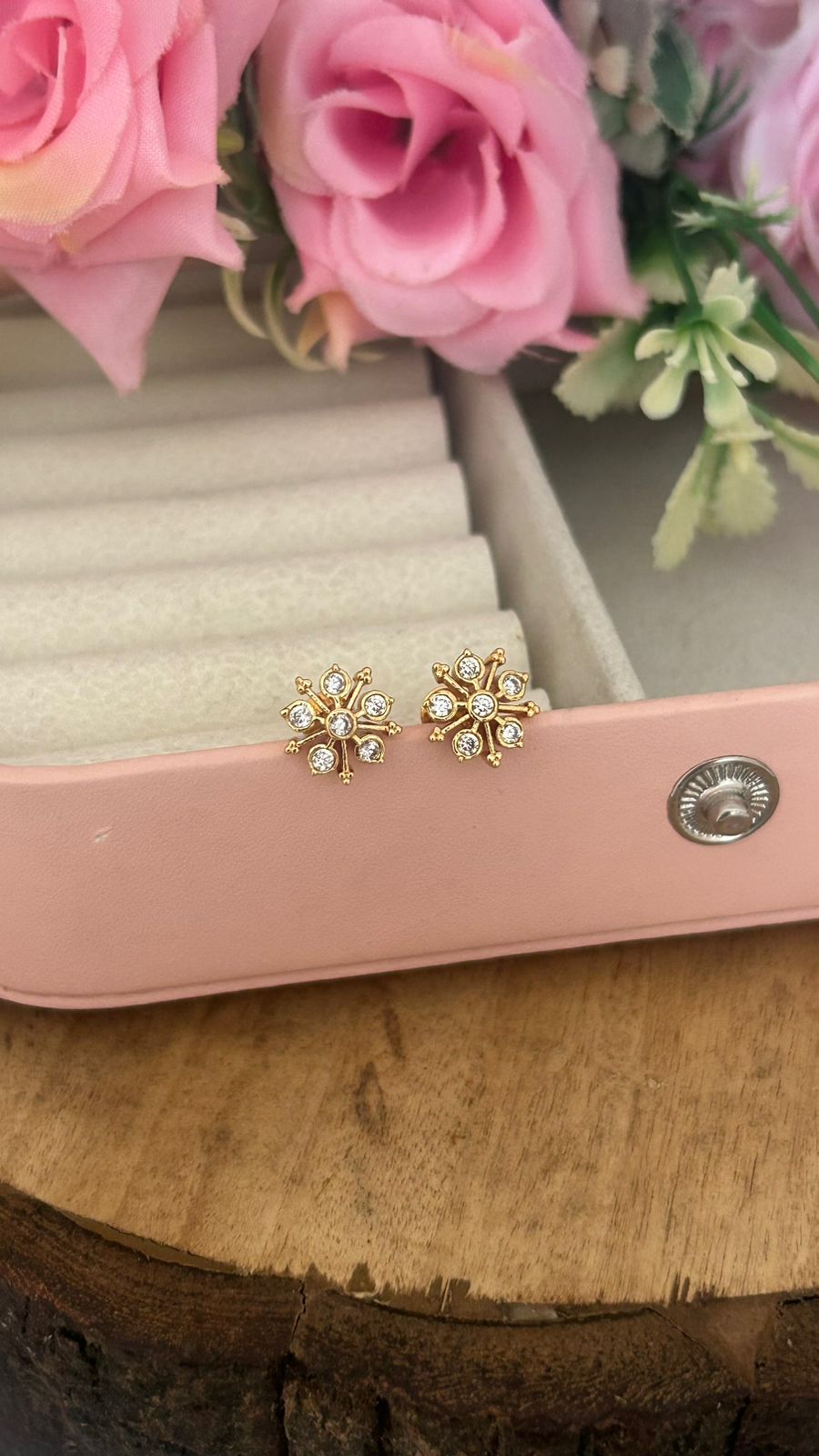 Divine Snowflake Panchaloha Studs