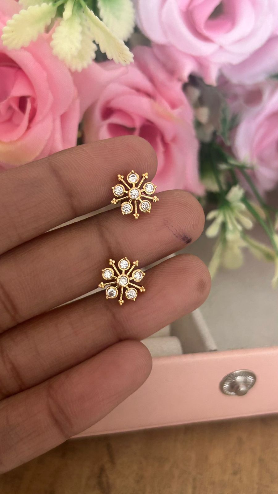 Divine Snowflake Panchaloha Studs
