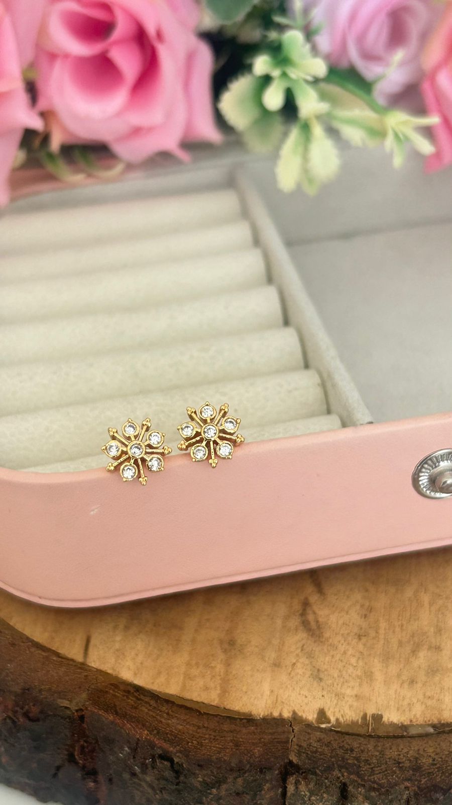 Divine Snowflake Panchaloha Studs
