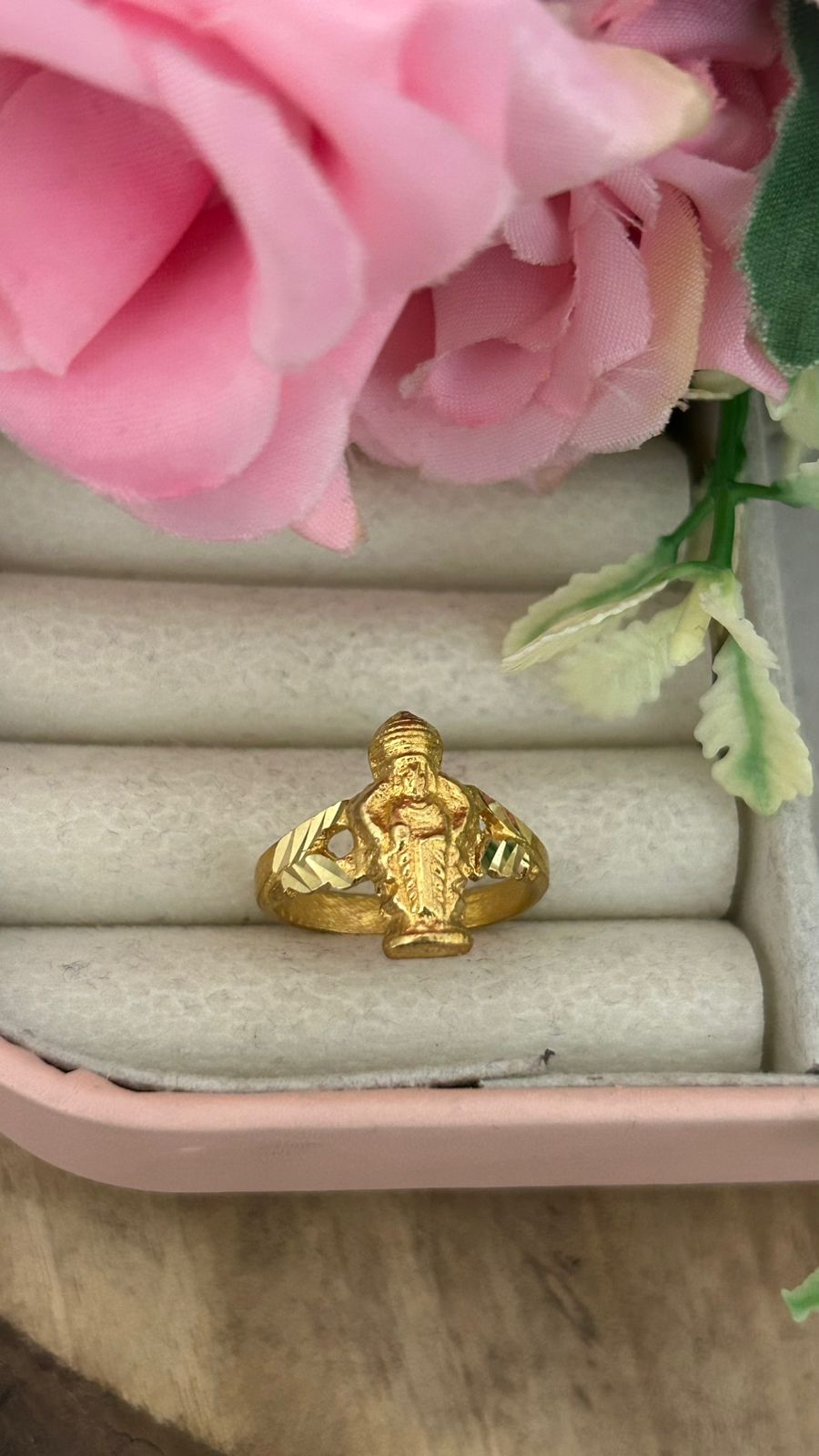 Sri Govindarajulu Swamy Panchaloham Unpolished Devotional Ring