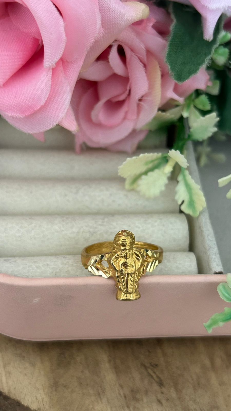 Sri Govindarajulu Swamy Panchaloham Unpolished Devotional Ring
