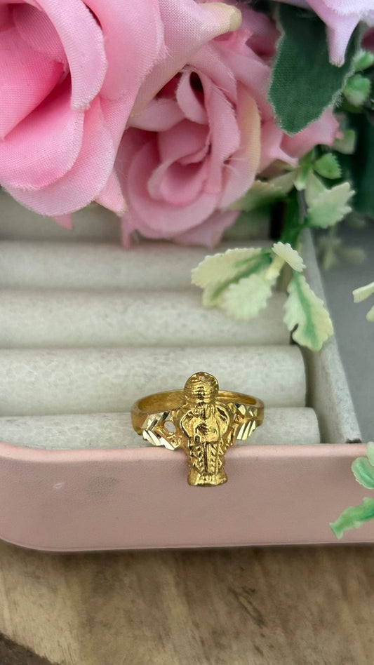Sri Govindarajulu Swamy Panchaloham Unpolished Devotional Ring