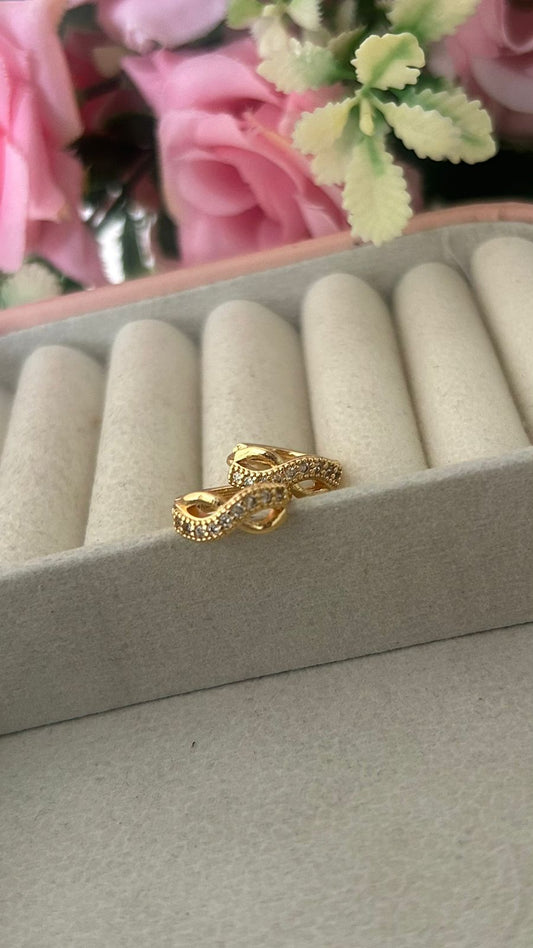 Twisted S-Shape CZ Bali – Lightweight cz bali Earrings