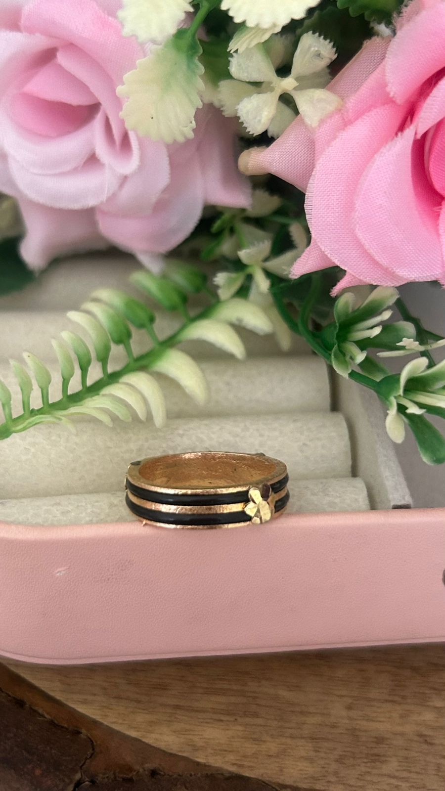 Handcrafted Panchaloham Elephant Hair Ring – Traditional Design