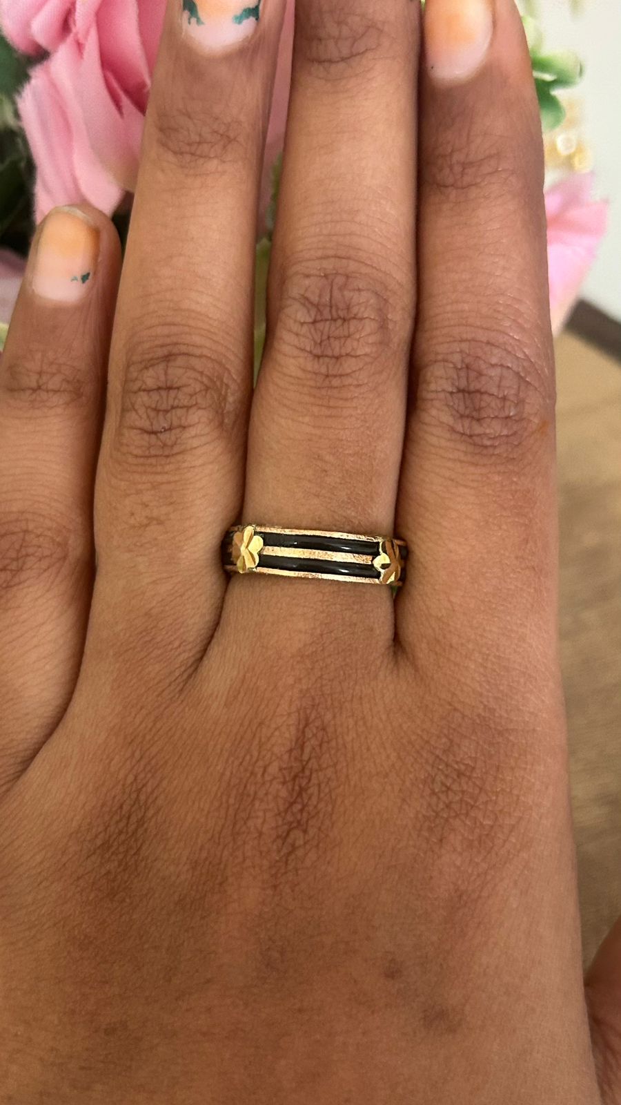 Handcrafted Panchaloham Elephant Hair Ring – Traditional Design