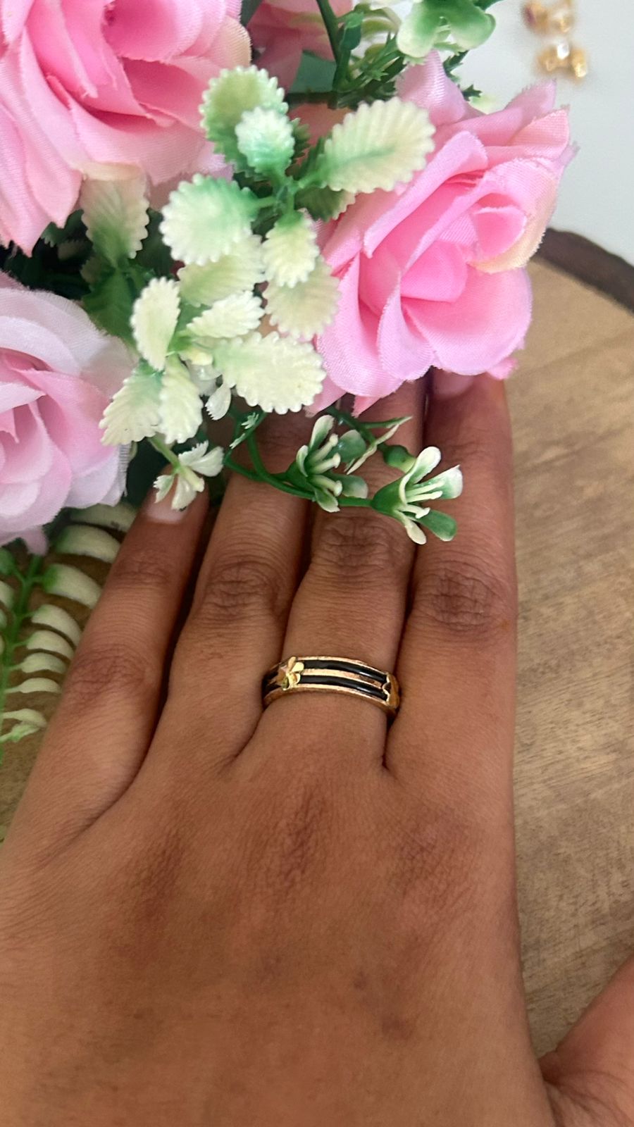 Handcrafted Panchaloham Elephant Hair Ring – Traditional Design