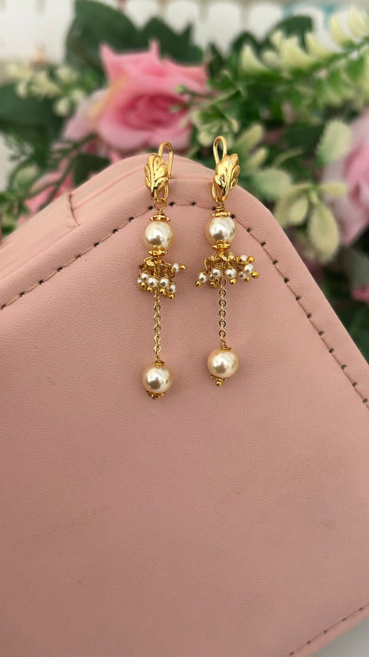 Swarovski Pearl hanfing drop Earrings