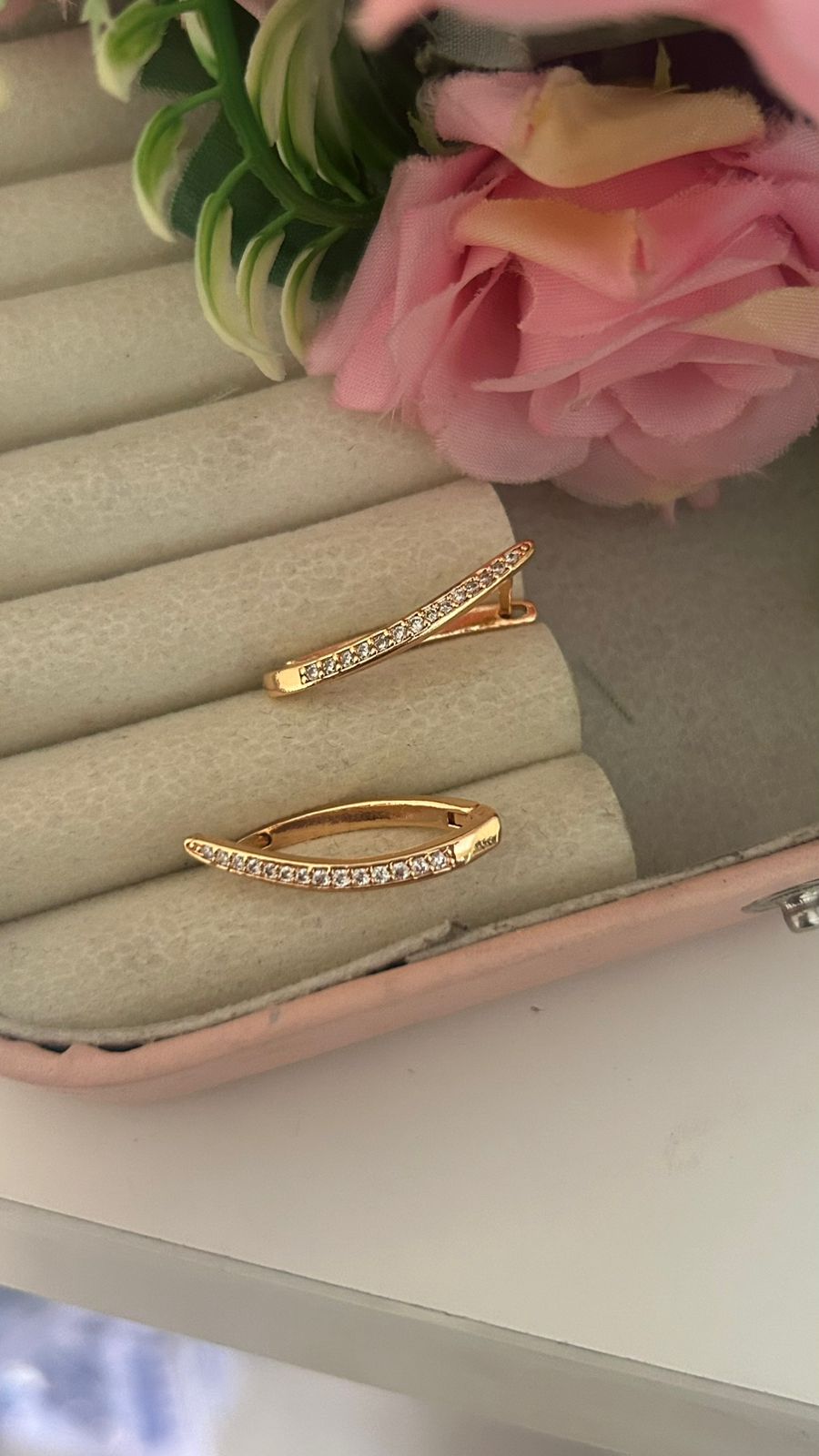 Modern Minimal Cubic Zirconia Bali Earrings – Fashion Hoop Jewellery