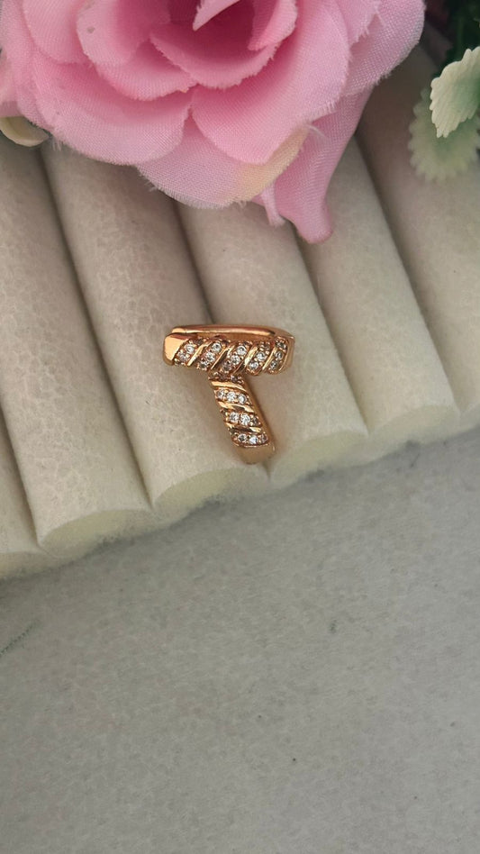 Trendy Twisted CZ Hoop Earrings – Stylish Party Wear Jewellery