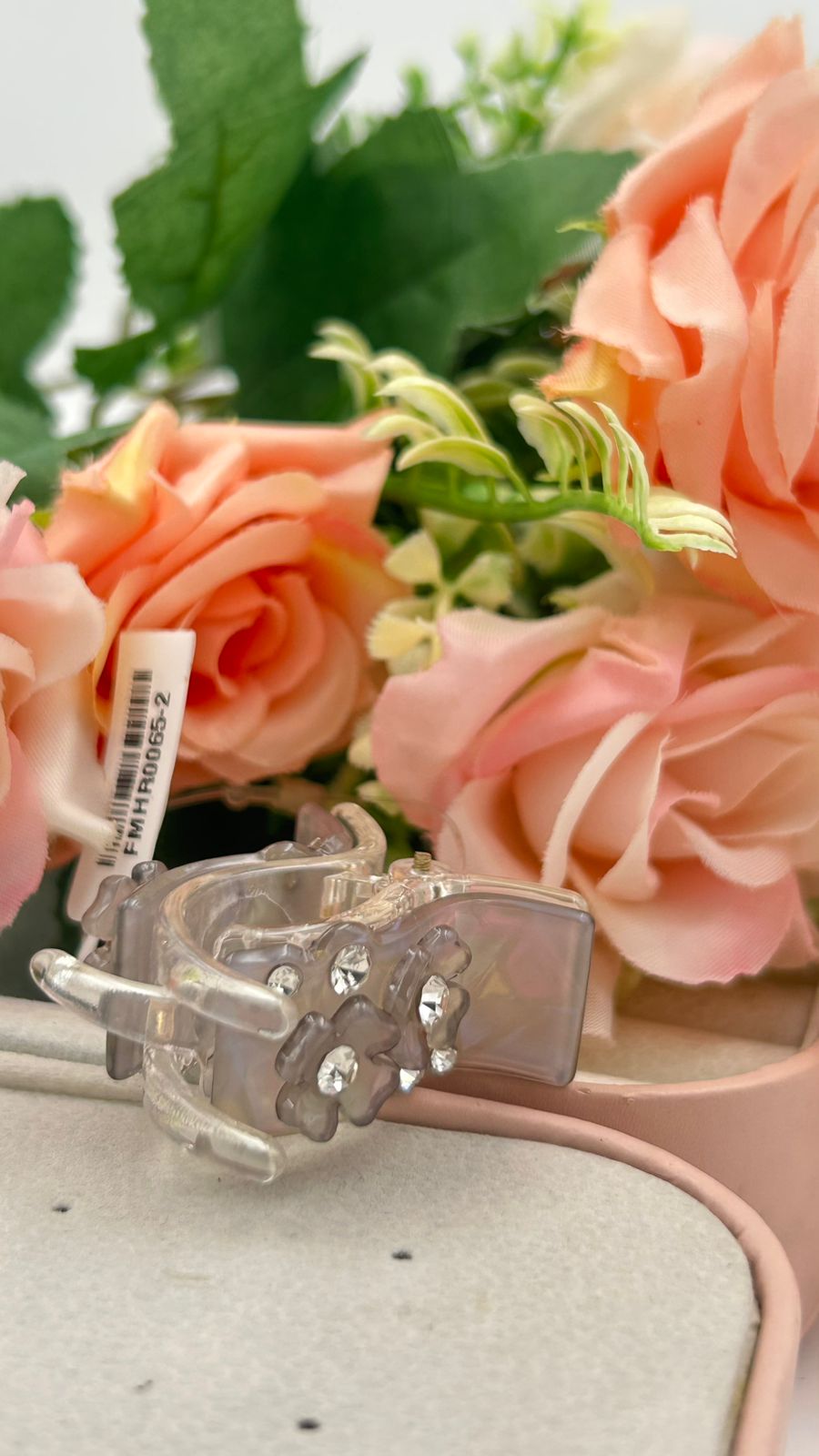 Korean Style Mini Hair Claw Clips – Pastel Crystal Hair Accessories