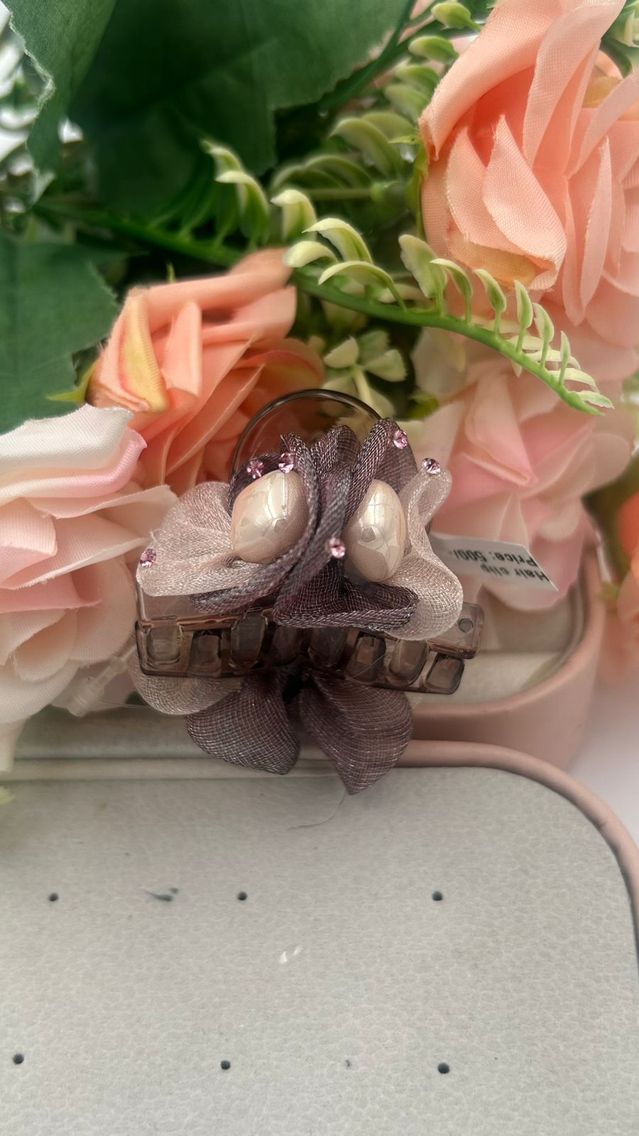 Mesh Flower Hair Clips – Trendy Hair Accessories for Girls