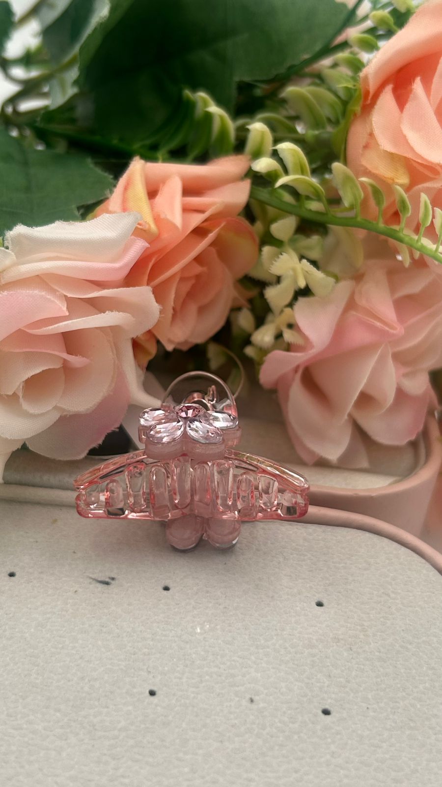 Cute Mini Hair Claw Clips with Rhinestones – Acrylic Hair Accessories