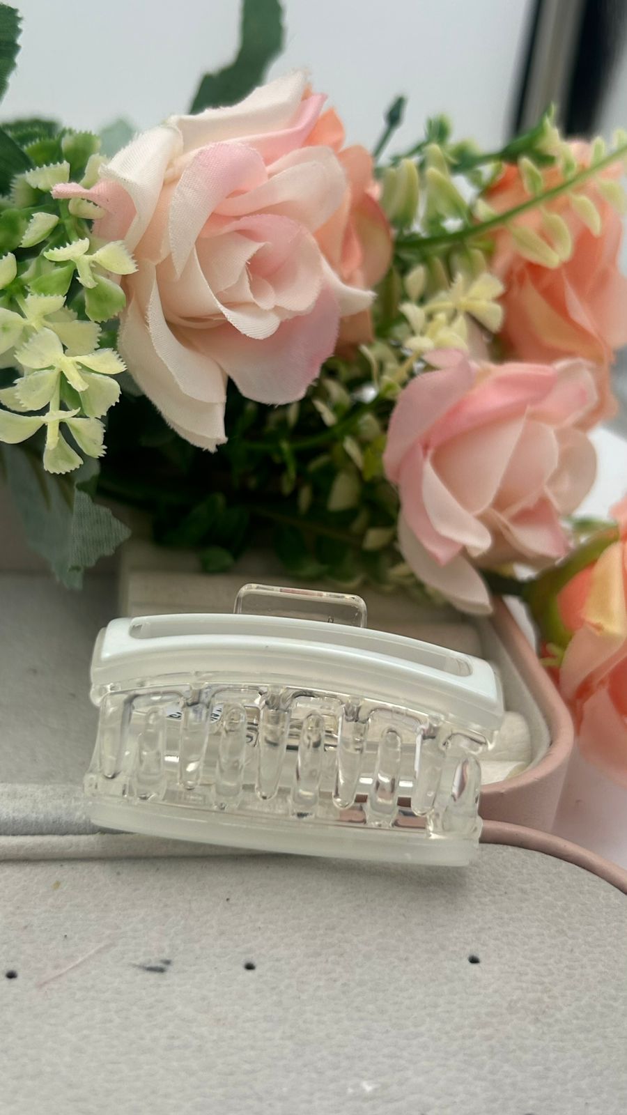 Rectangular Acrylic Hair Claw Clips – Minimalist Pastel Hair Accessories