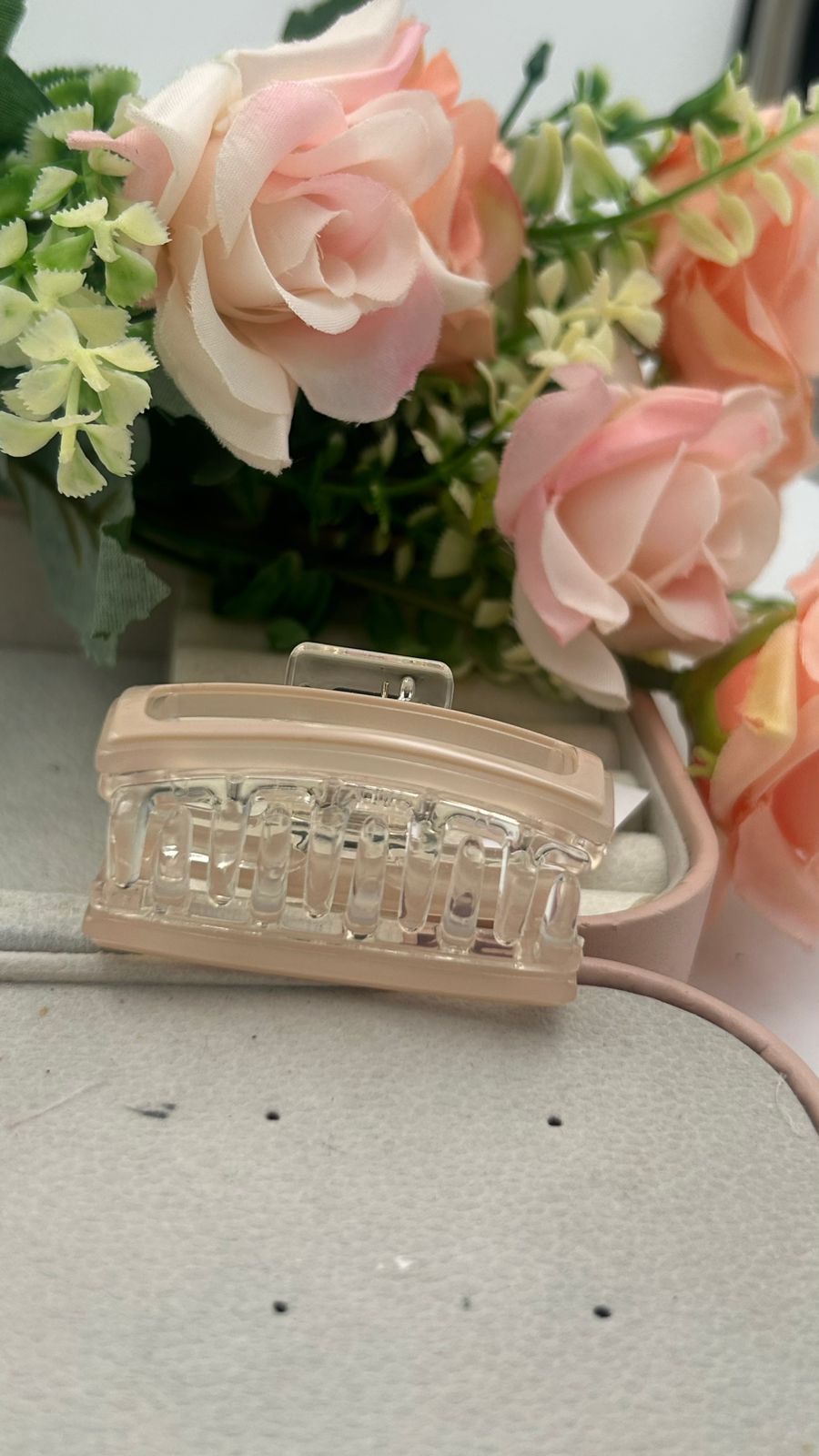 Rectangular Acrylic Hair Claw Clips – Minimalist Pastel Hair Accessories