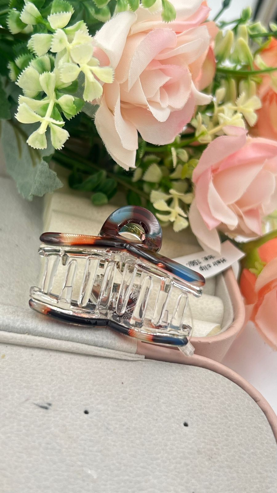 Marble Acrylic Mini Hair Claw Clips– Stylish Multicolor Hair Accessories