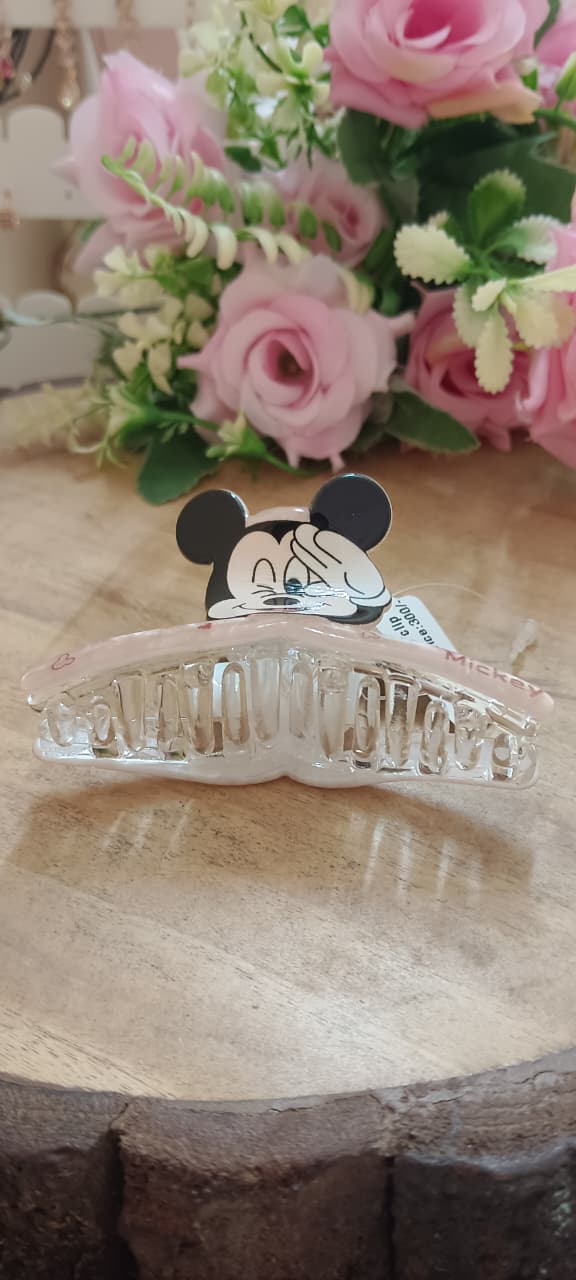 Mickey Minnie Acrylic Hair Clips – Stylish Kids Hair Accessories