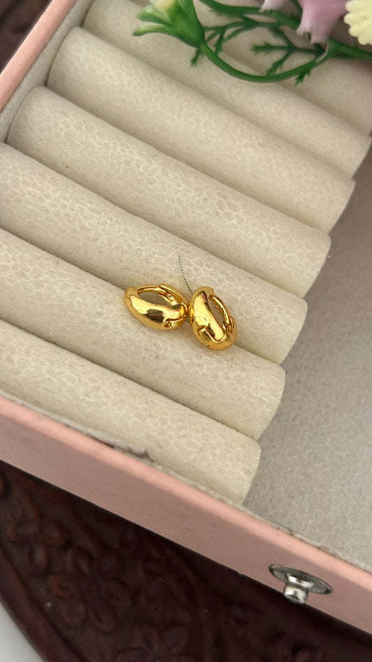 Micro Gold Plated Mini Bali Earrings – Simple Daily Wear Small Hoop Earrings for Women