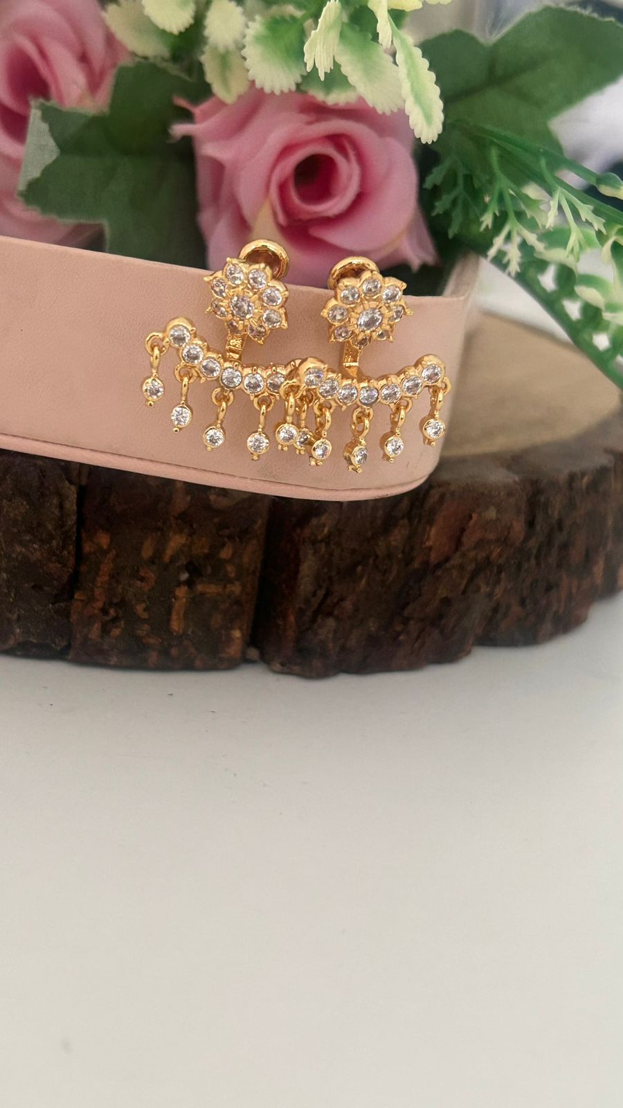 Designer Panchaloha Stone Studs with Removable Drops