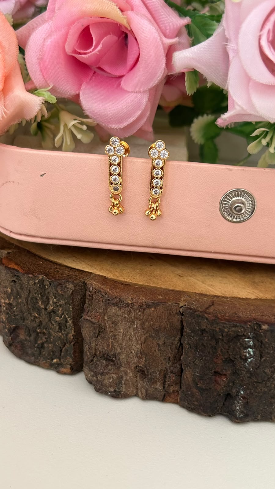 Panchaloham Polished Jewellery Earrings | Beautiful Stone Drop Earrings