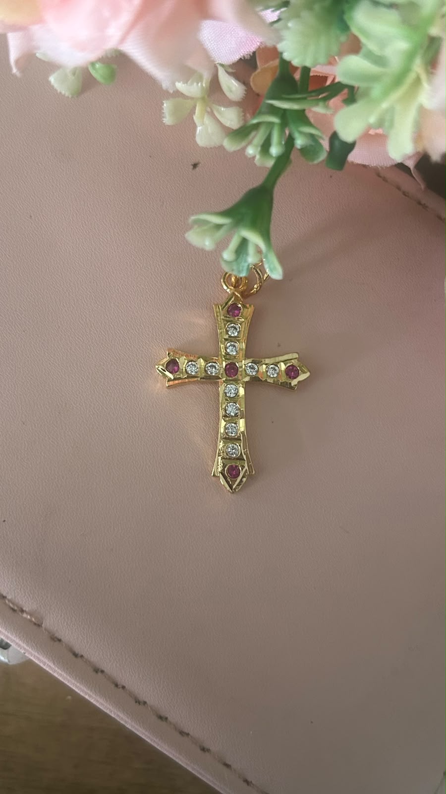 Panchaloham Polished Jesus Christ Locket with CZ Stones