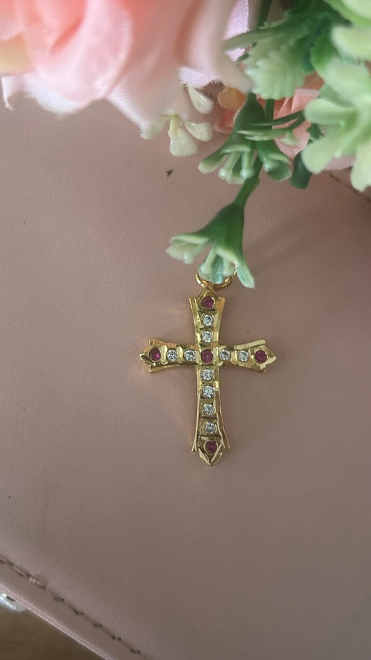 Panchaloham Polished Jesus Christ Locket with CZ Stones