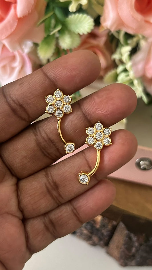 Panchaloham Polished Celeste Curve Drop Earrings