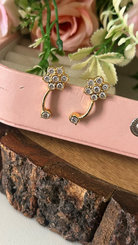 Panchaloham Polished Celeste Curve Drop Earrings