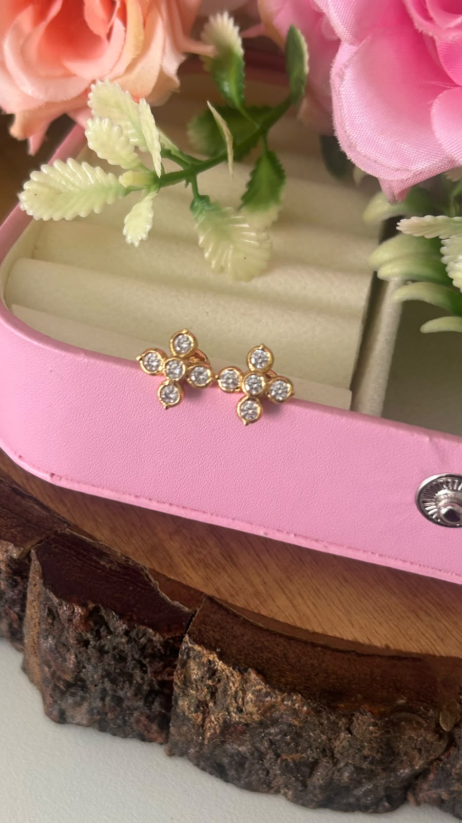 Panchaloham Five Stone Blossom Designer Earrings
