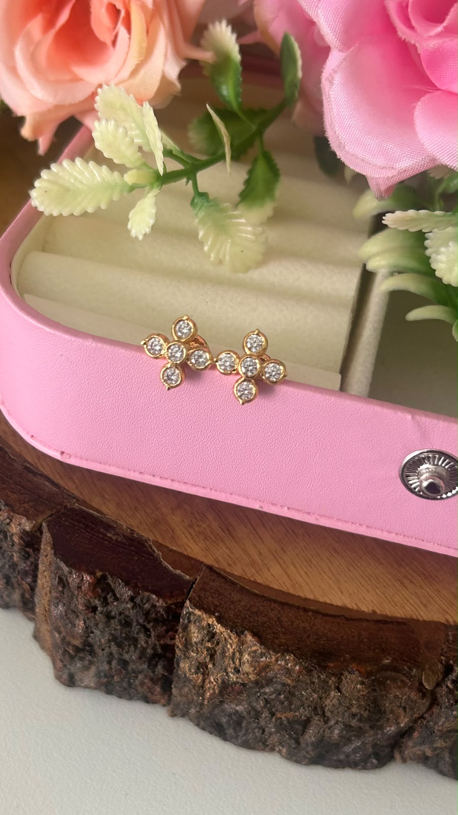 Panchaloham Five Stone Blossom Designer Earrings