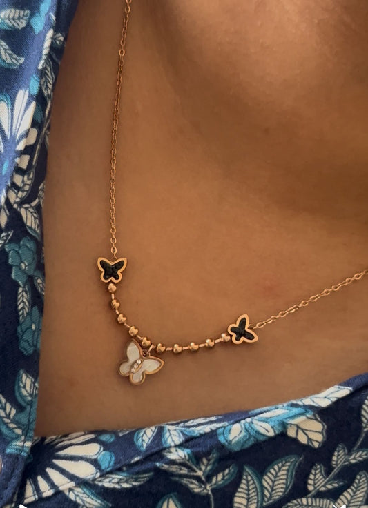 Stainless steel butterfly pendent chain