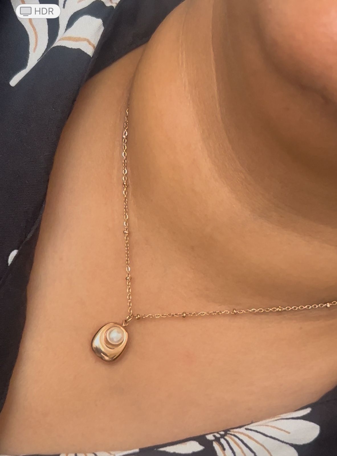 CZ chain set with pearl locket