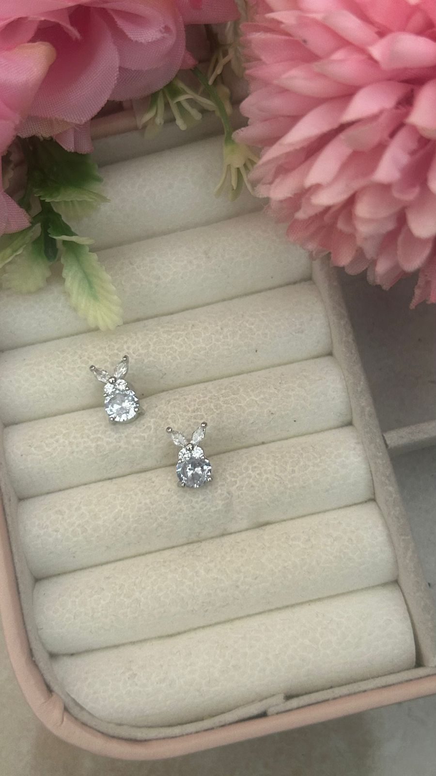 Crystal Charm Bows -Zircon Stud Earrings for Girls & Women