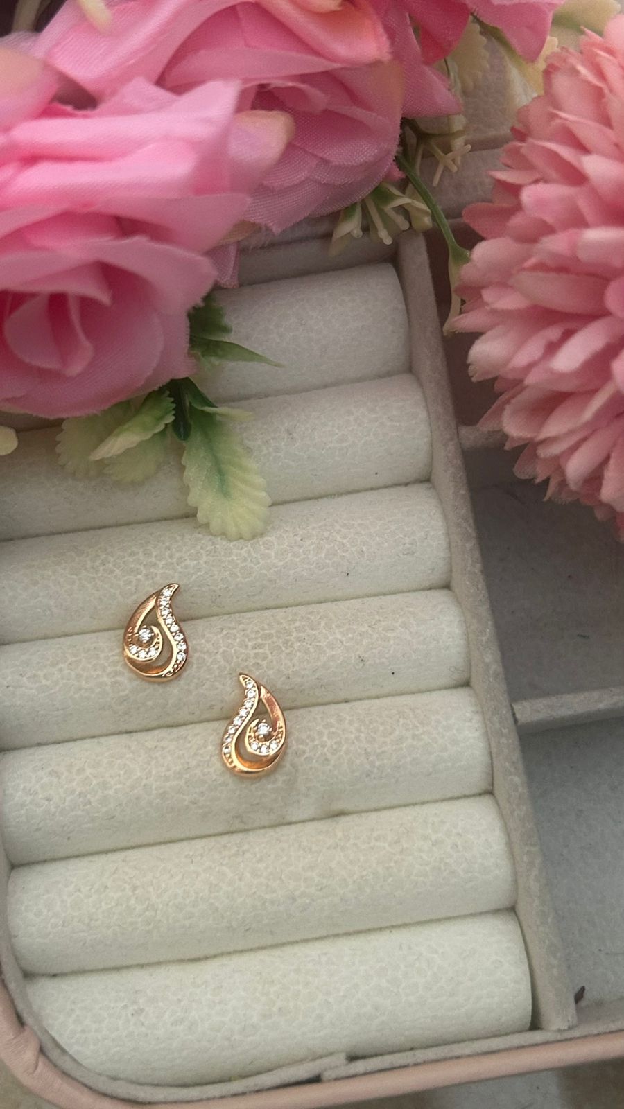 Gold Plated CZ Drop Earrings for Women