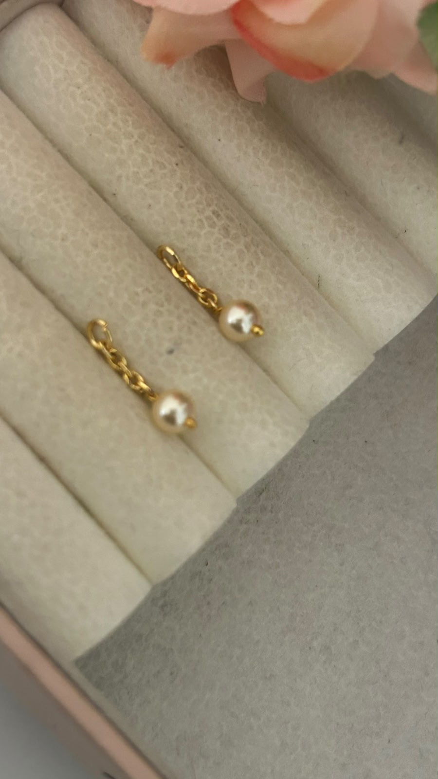 Elegant Triple Diamond Stud Earrings in Panchaloham  ( small size)– Delicate Gold Plated Sparkle for Daily Wear