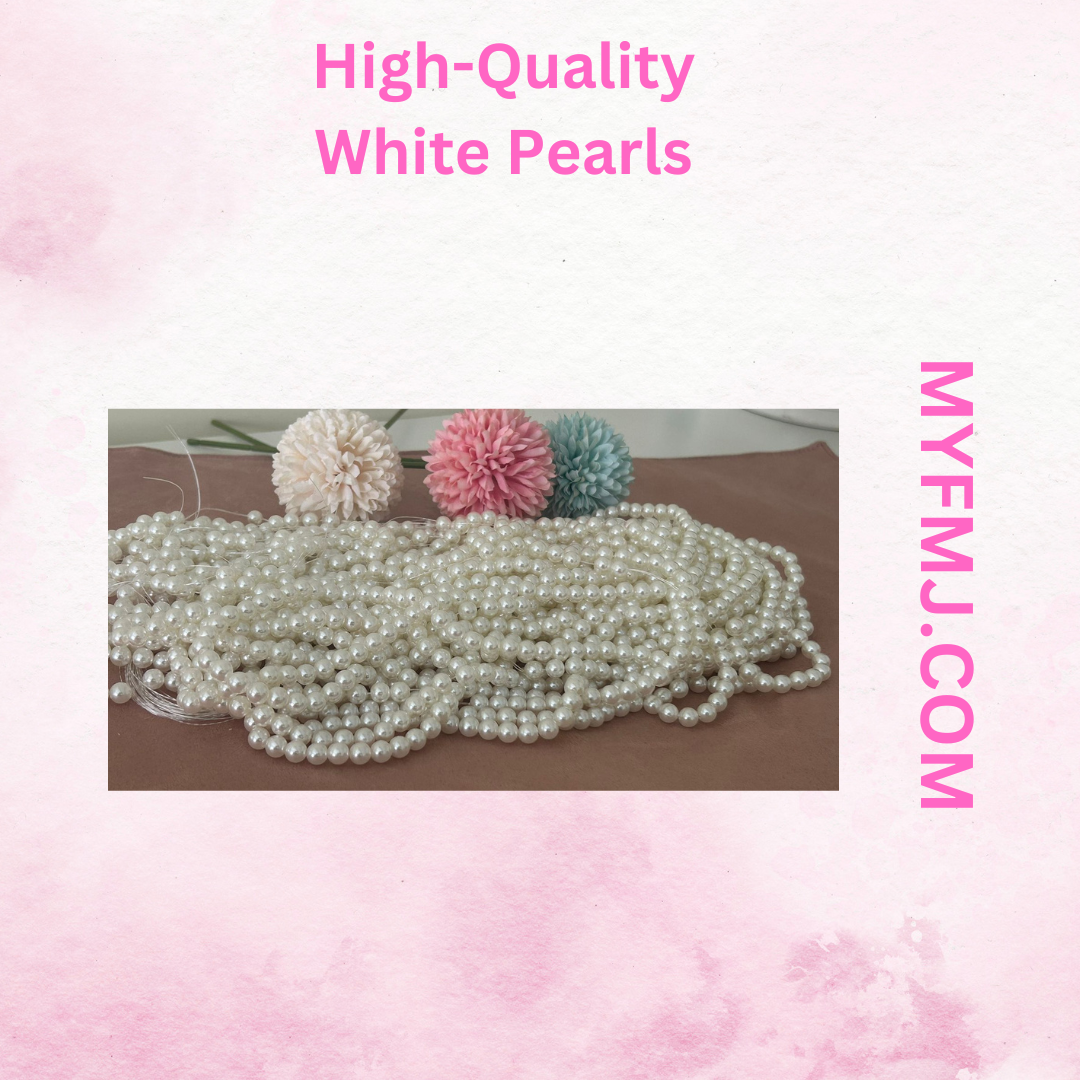 Acrylic white pearls - Triple Coated High Quality - 10MM