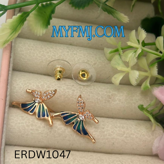 COLOUR BUTTERFLY EARRINGS