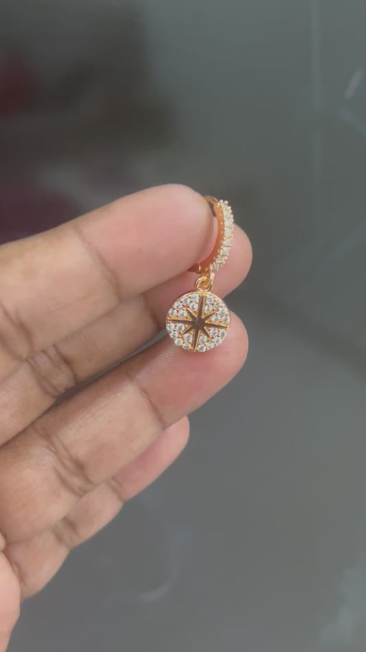 CZ Bali with round shape drops