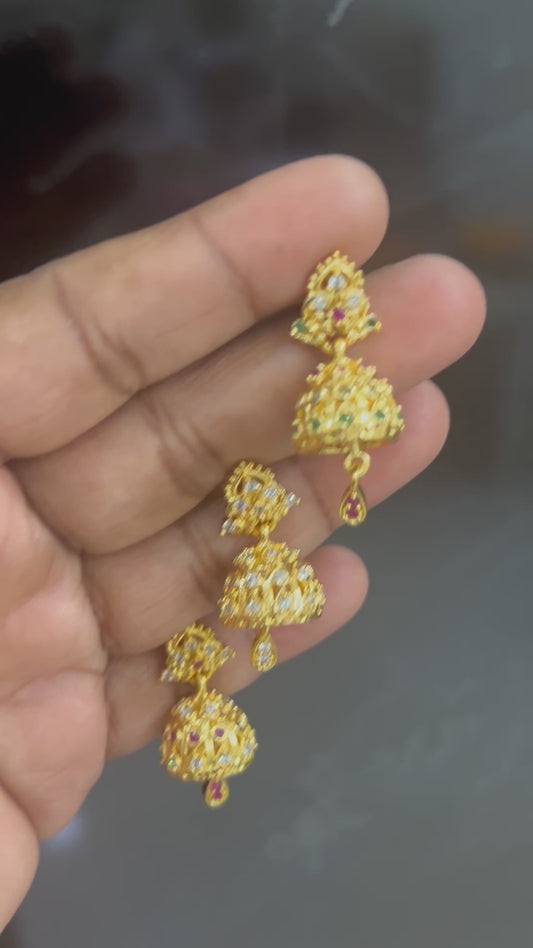 Gold plated classic Jhumka